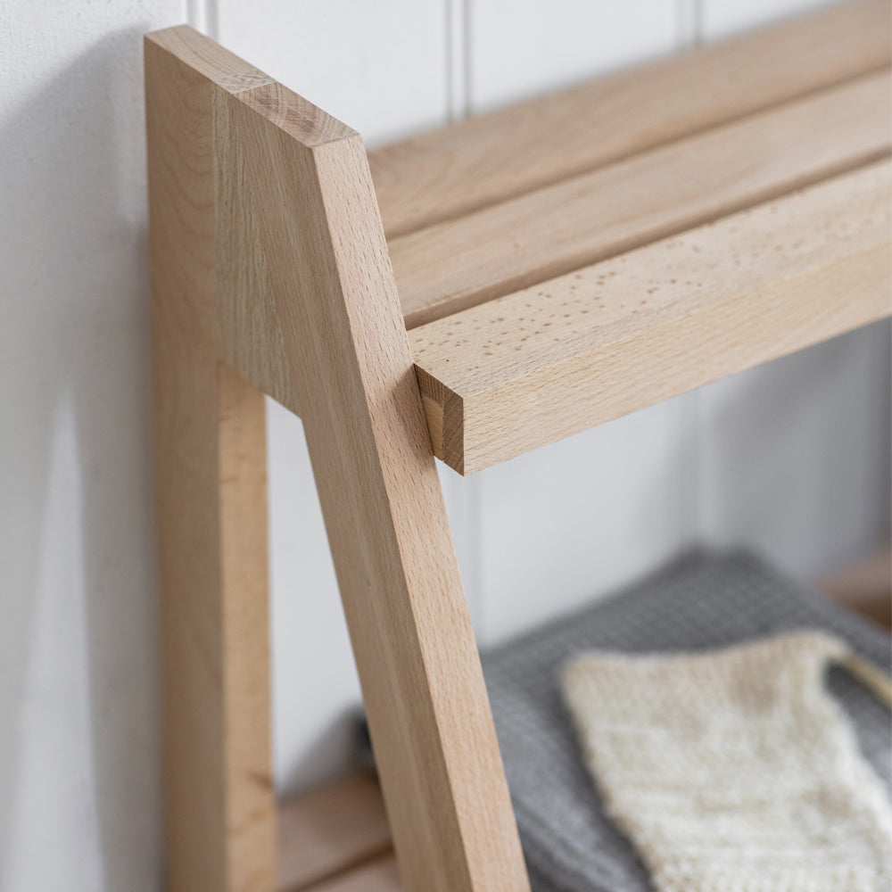 Product photograph of Garden Trading Small Southbourne Shelf Ladder In Beech from Olivia's.