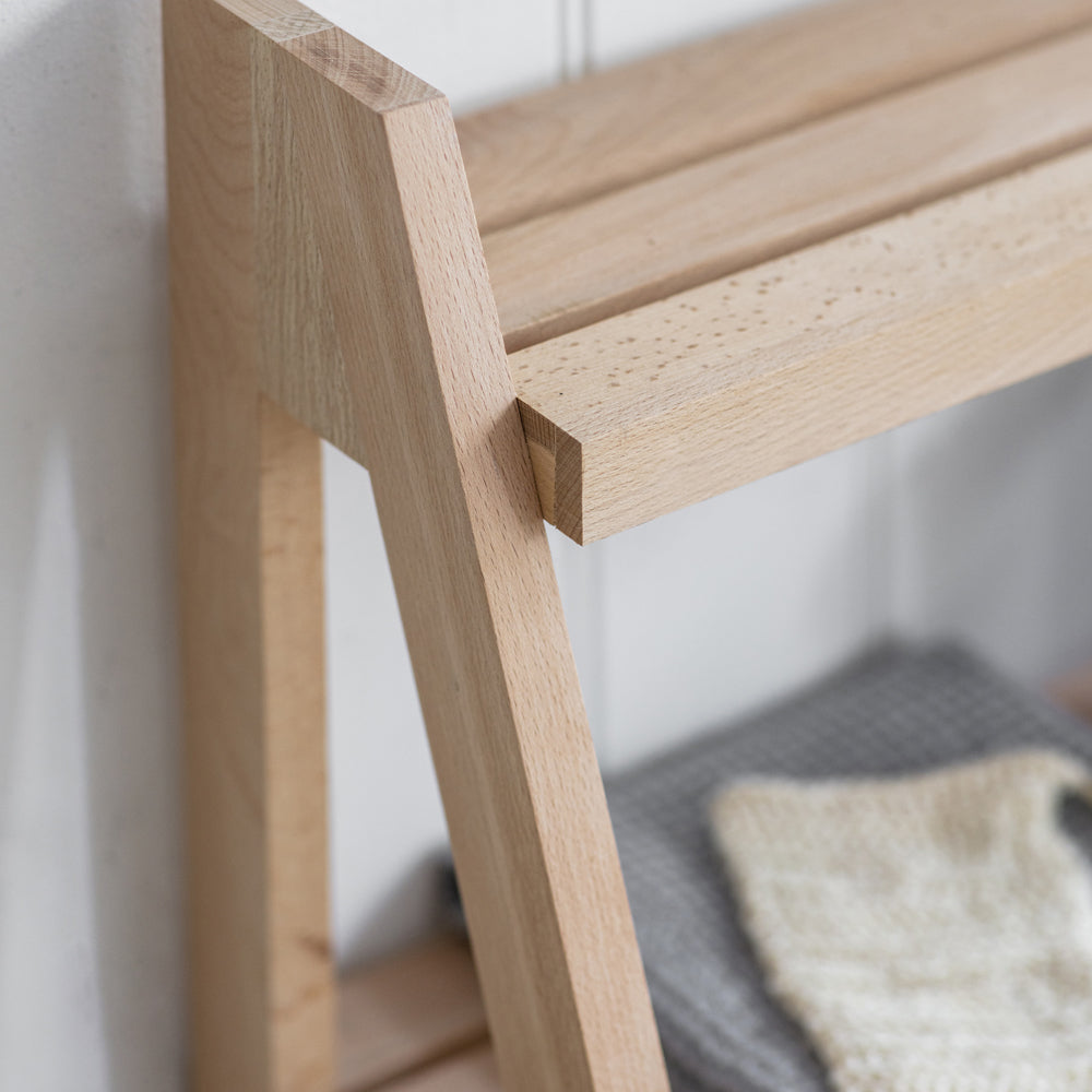 Product photograph of Garden Trading Small Southbourne Shelf Ladder In Beech from Olivia's.