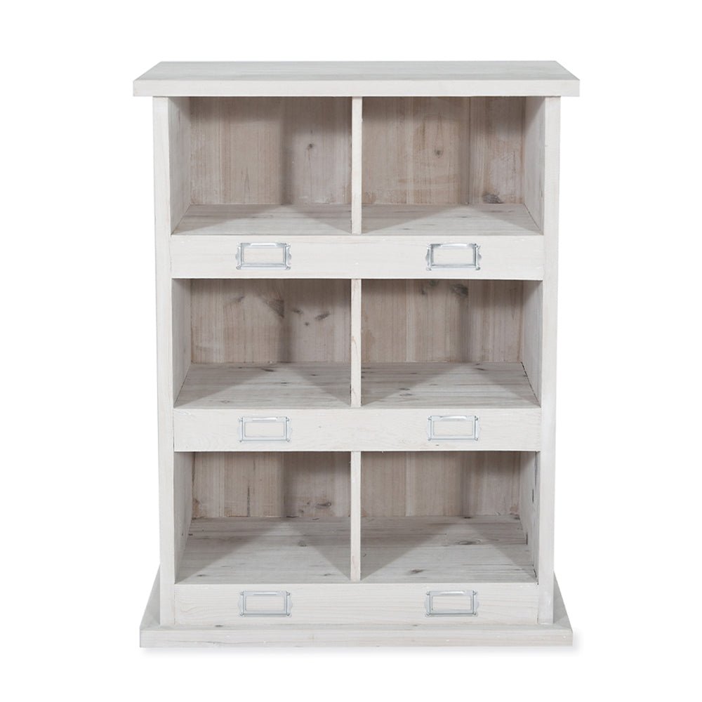 Product photograph of Garden Trading Chedworth 6 Shoe Locker In Whitewash from Olivia's.