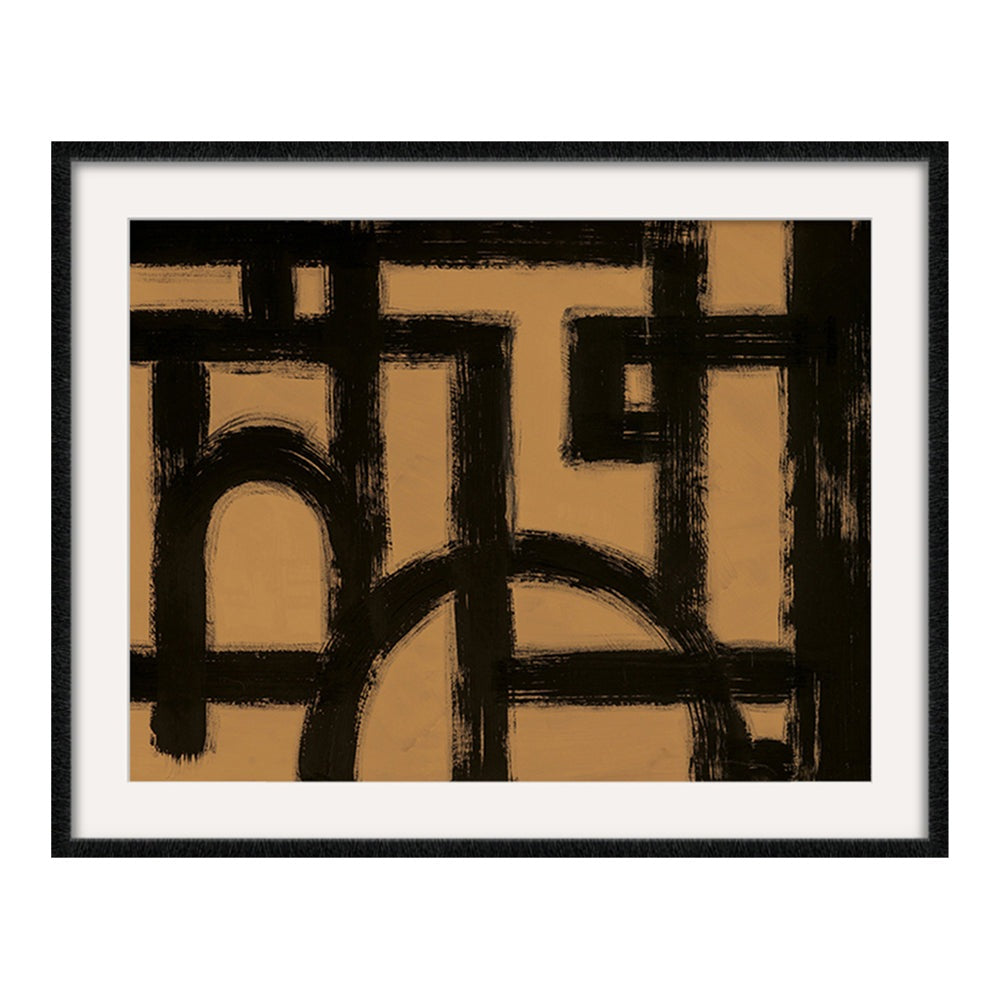 Product photograph of Liang Eimil Rune Wall Art Black from Olivia's
