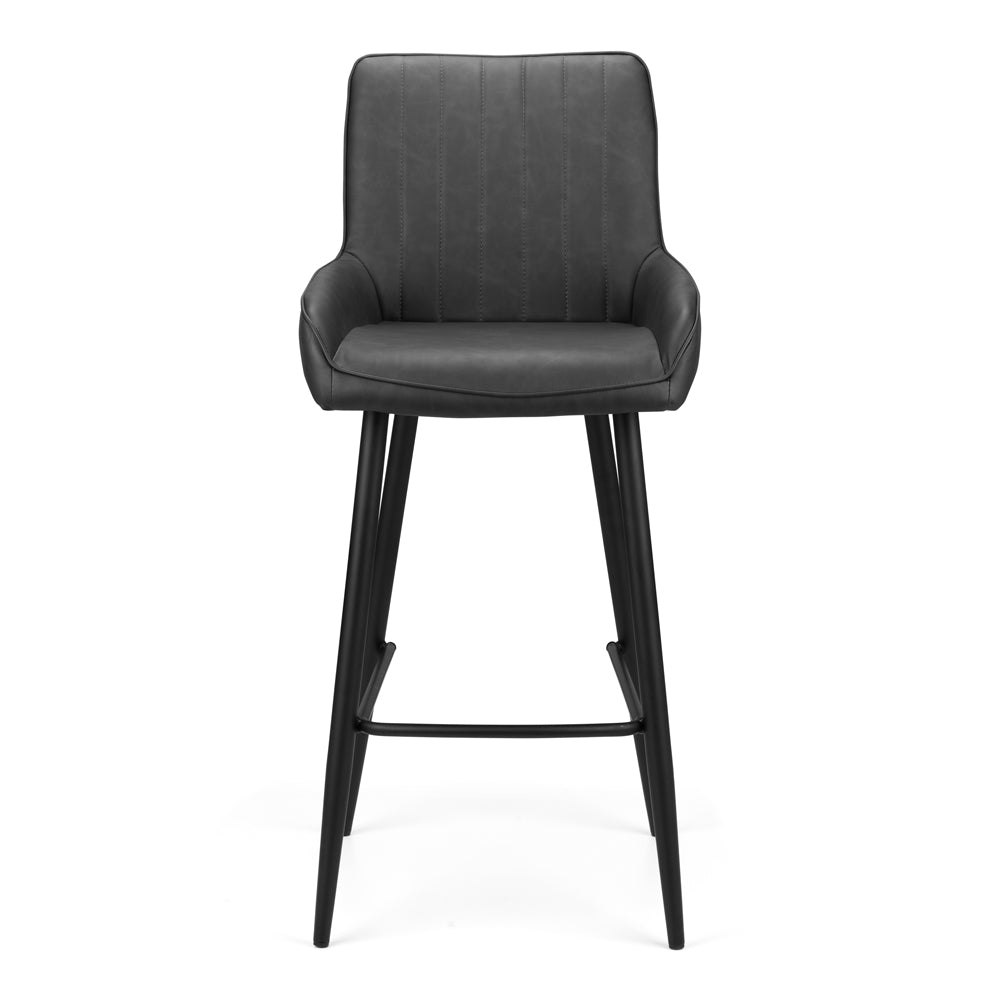 Product photograph of Olivia S Loft Barstool In Antique Black from Olivia's.
