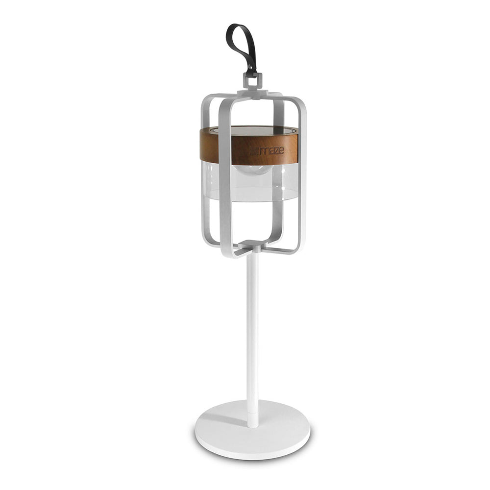 Product photograph of Maze Satellite Solar Light With Stand White Large from Olivia's.