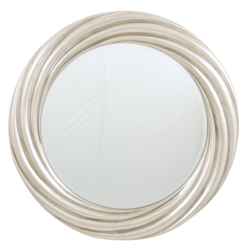 Product photograph of Rv Astley Swirl Mirror Silver Leaf Round from Olivia's