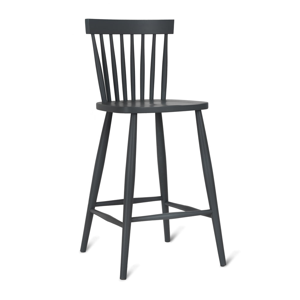 Product photograph of Garden Trading Spindle Bar Stool In Carbon from Olivia's.