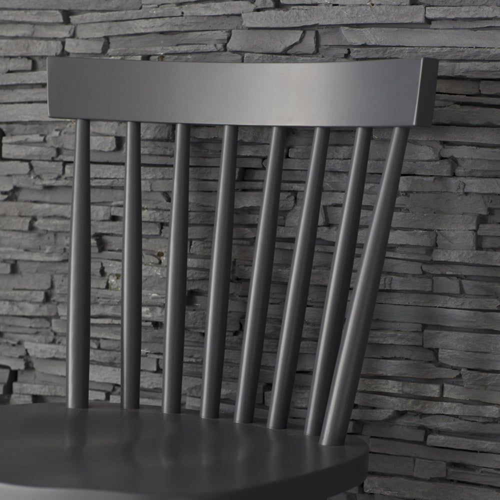 Product photograph of Garden Trading Spindle Bar Stool In Carbon from Olivia's.