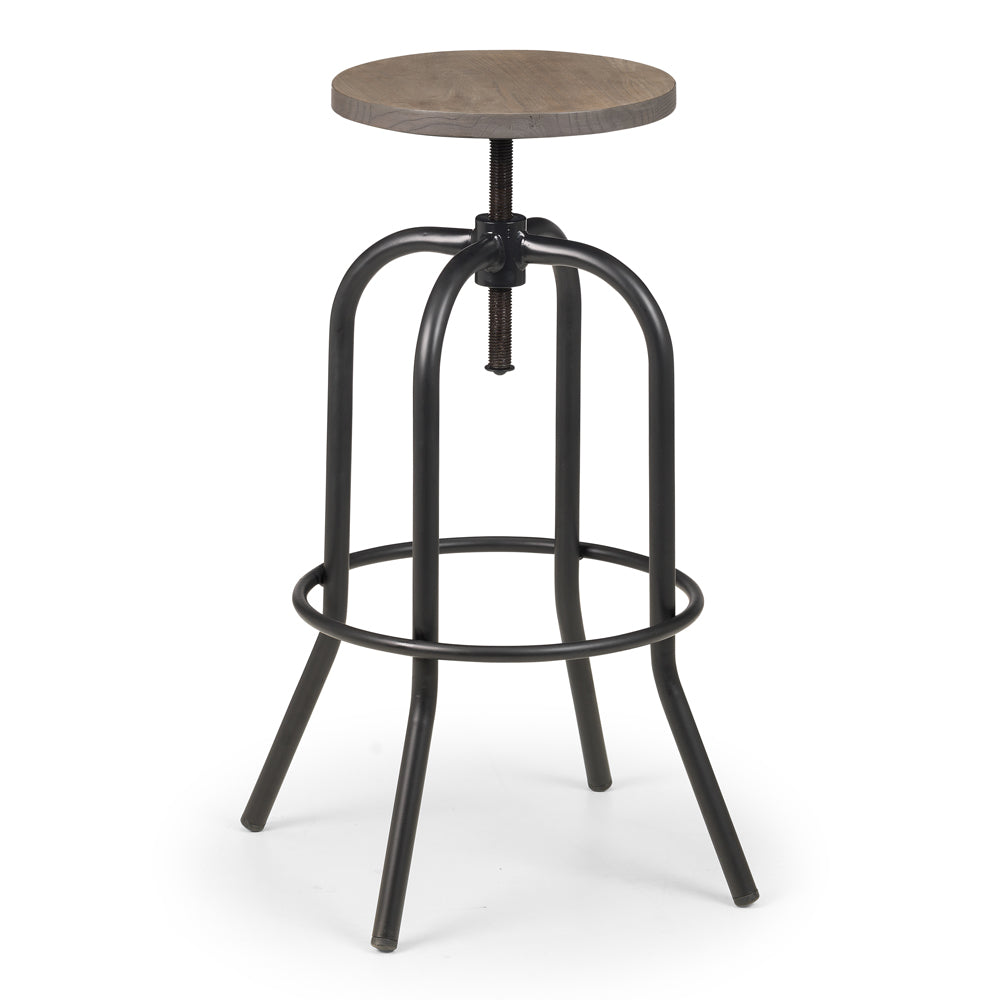 Product photograph of Olivia S Soho Industrial Stool In Black from Olivia's.