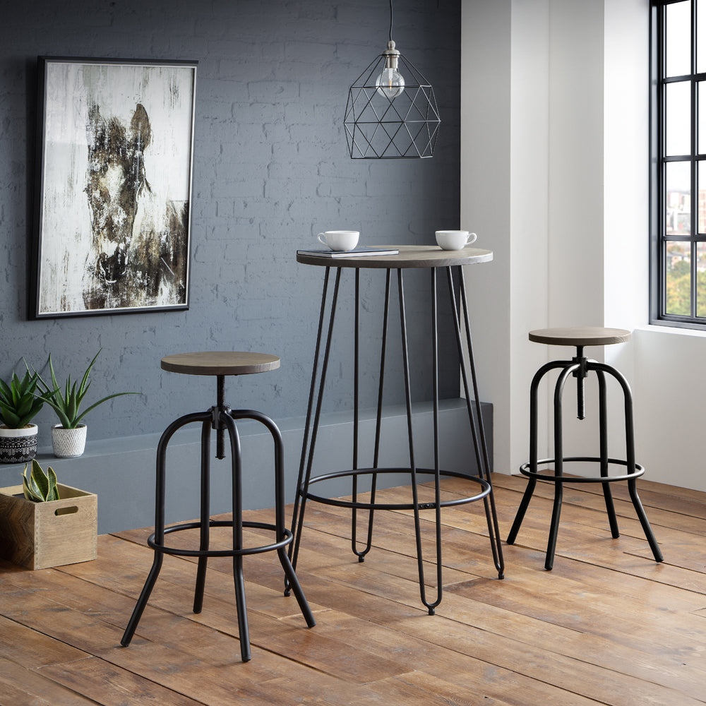 Product photograph of Olivia S Soho Industrial Stool In Black from Olivia's