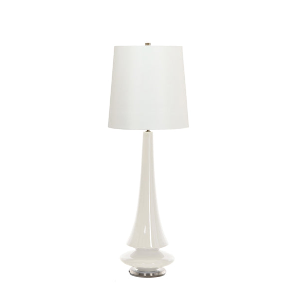 Product photograph of Elstead Spin 1 Light Table Lamp White from Olivia's