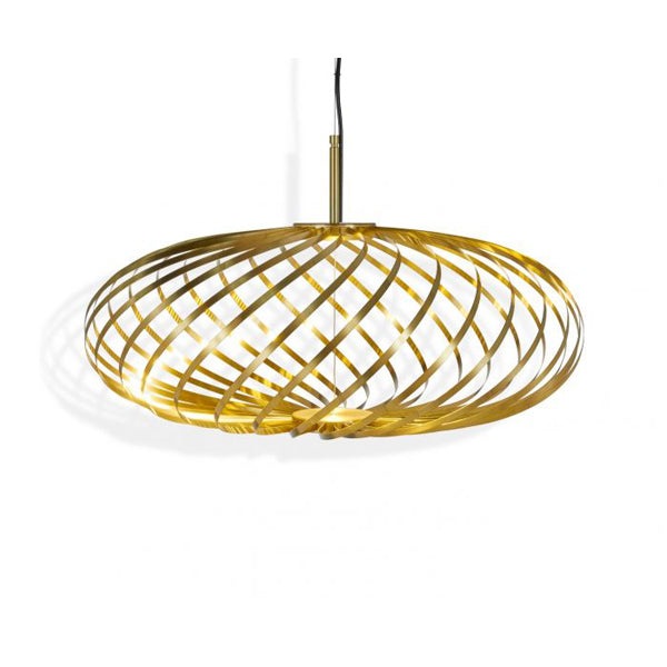 Product photograph of Tom Dixon Small Spring Pendant Brass Brass from Olivia's