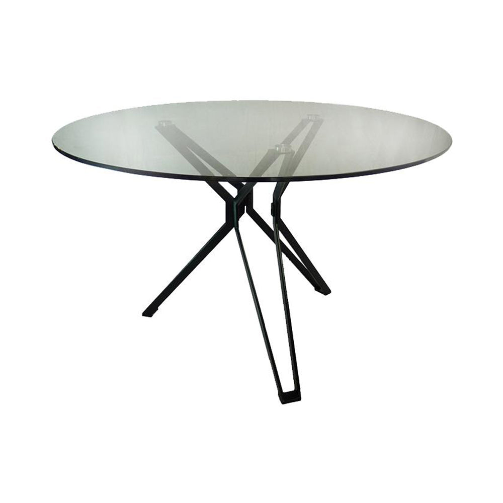 Product photograph of Olivia S Ollie 2 Seater Metal Glass Dining Table from Olivia's