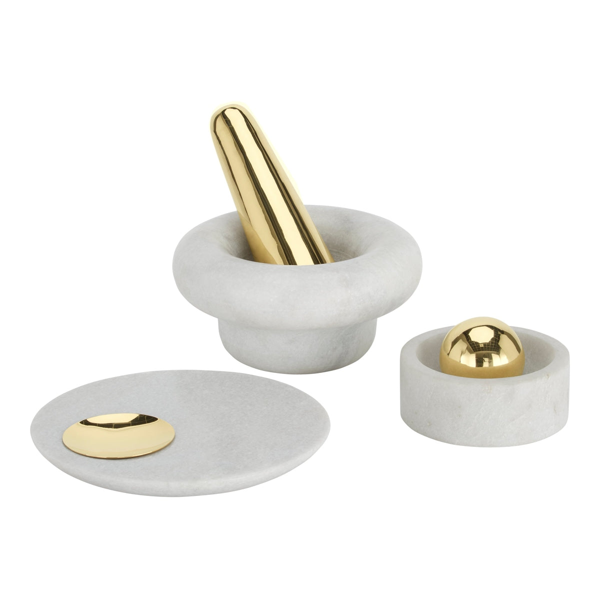 Product photograph of Tom Dixon Stone Pestle And Mortar from Olivia's.