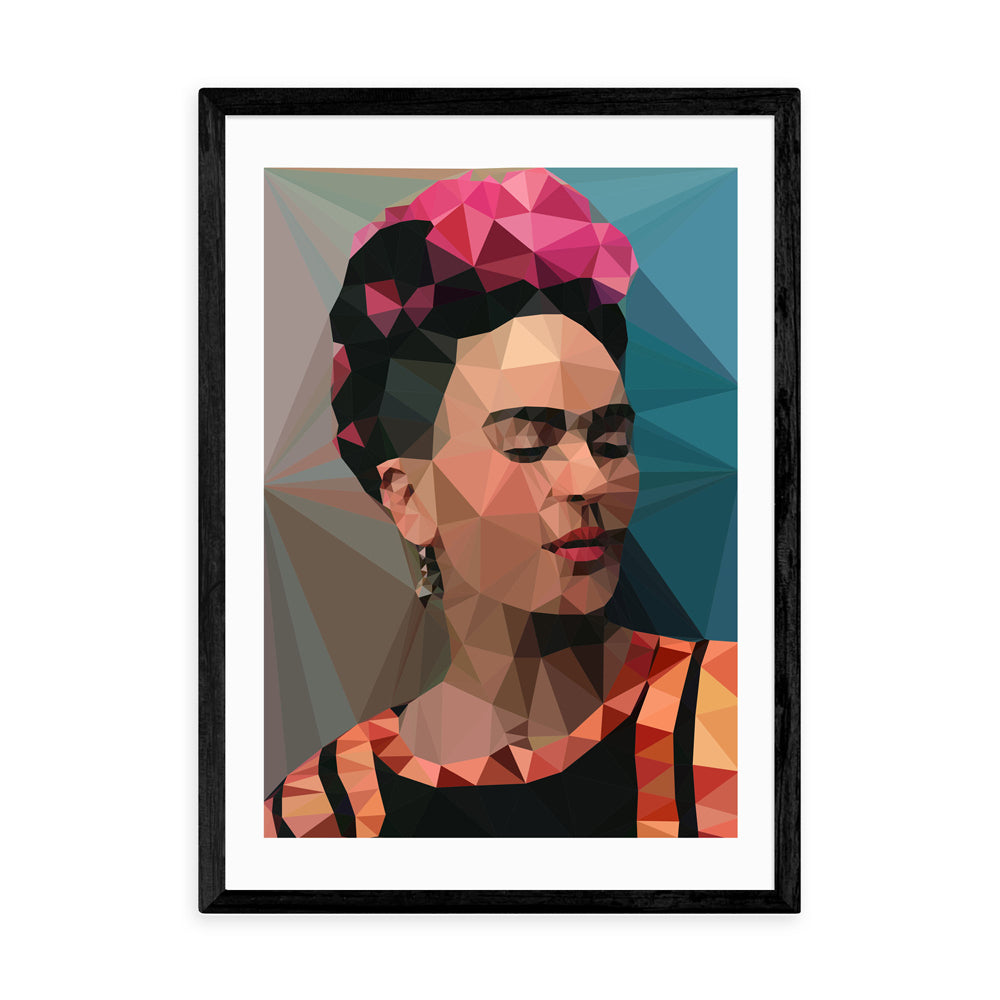 Product photograph of Frida 2 By Studio Cockatoo - A3 Black Framed Art Print from Olivia's.