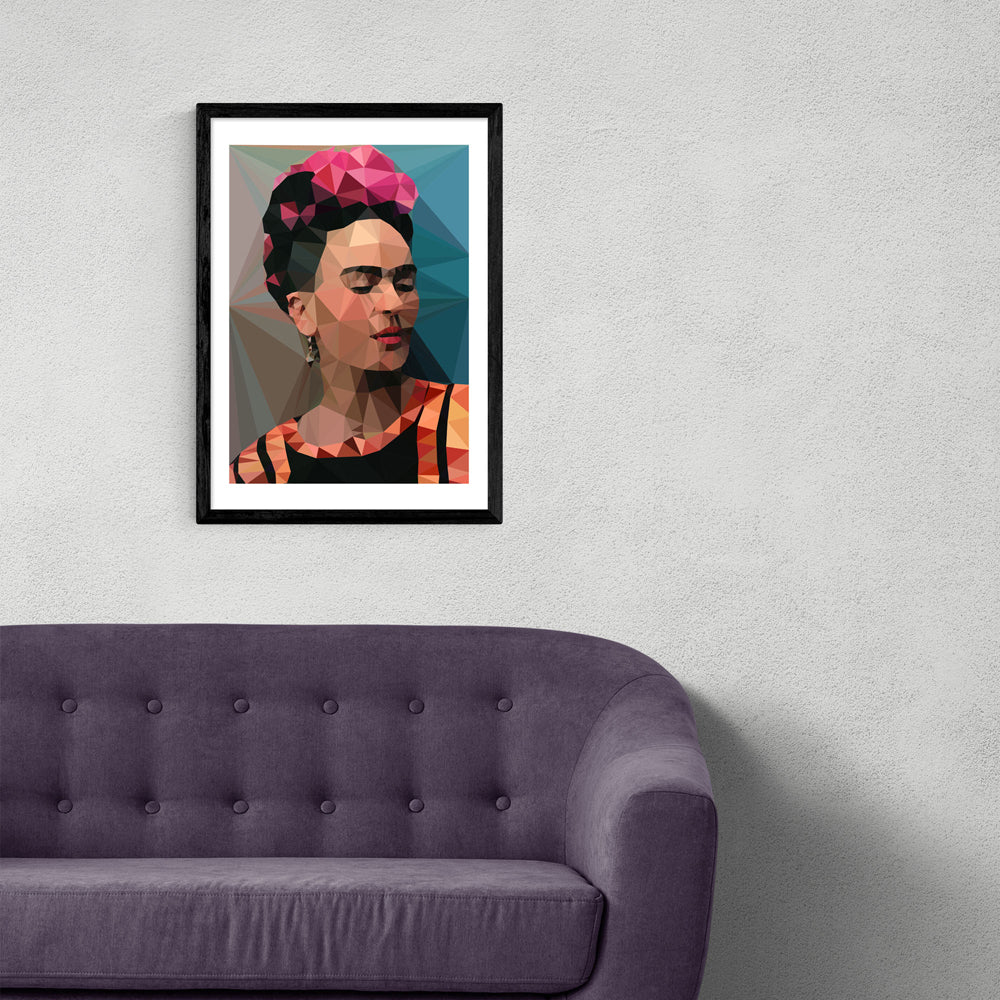 Product photograph of Frida 2 By Studio Cockatoo - A3 Black Framed Art Print from Olivia's