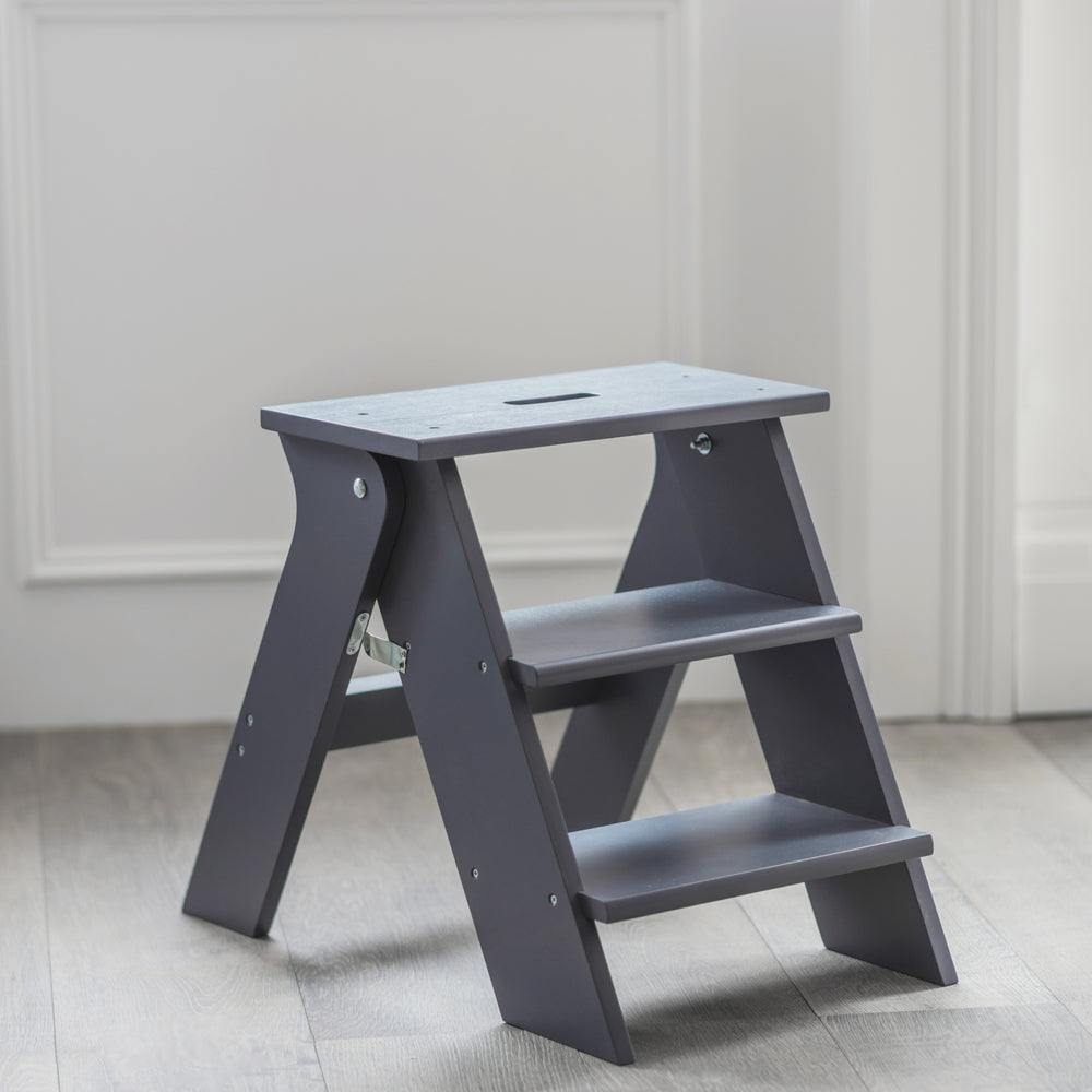 Product photograph of Garden Trading Step Stool In Charcoal from Olivia's.