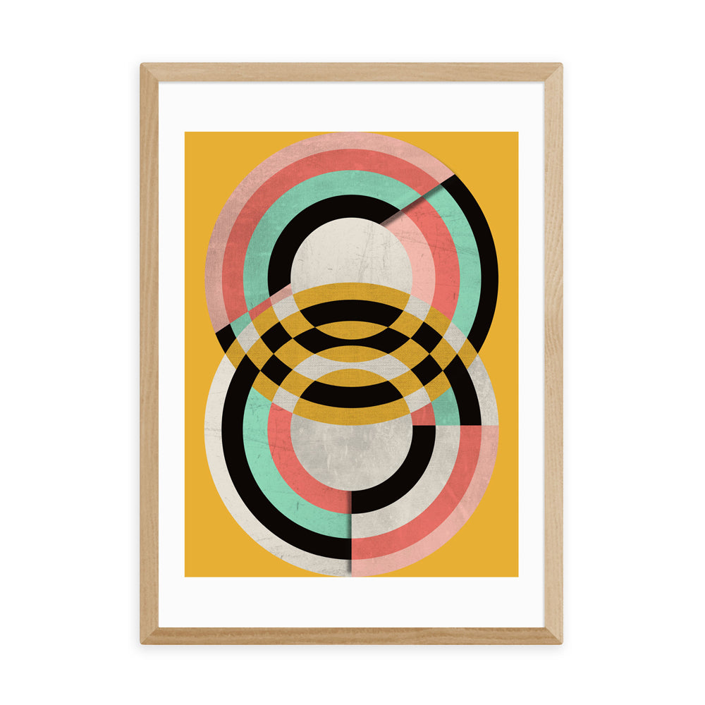 Product photograph of Graphic 7 By Susana Paz - A3 Oak Framed Art Print from Olivia's.