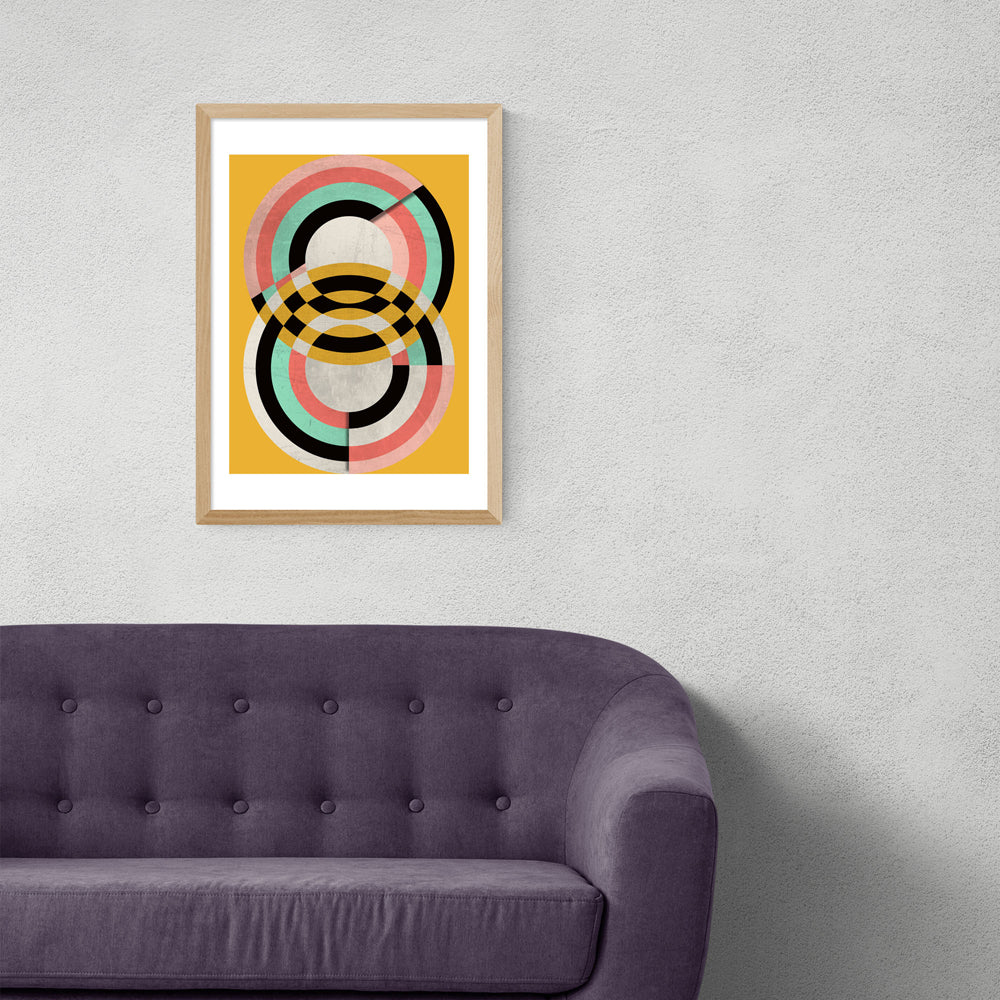 Product photograph of Graphic 7 By Susana Paz - A3 Oak Framed Art Print from Olivia's