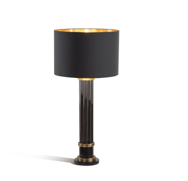 Product photograph of Rv Astley Bancha Able Lamp Smoked And Antique Brass from Olivia's