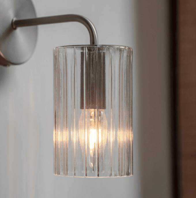 Garden Trading Clarendon Wall Light In Clear Glass