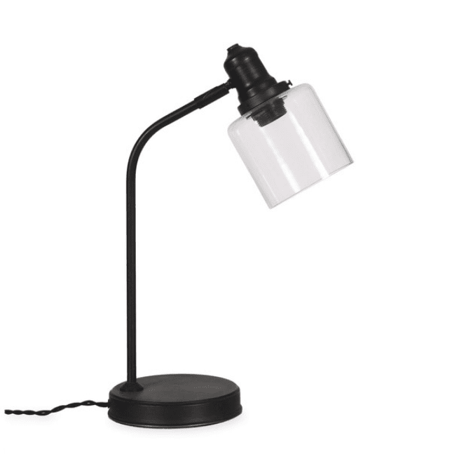 Product photograph of Garden Trading Hoxton Cylinder Table Lamp In Black Steel from Olivia's