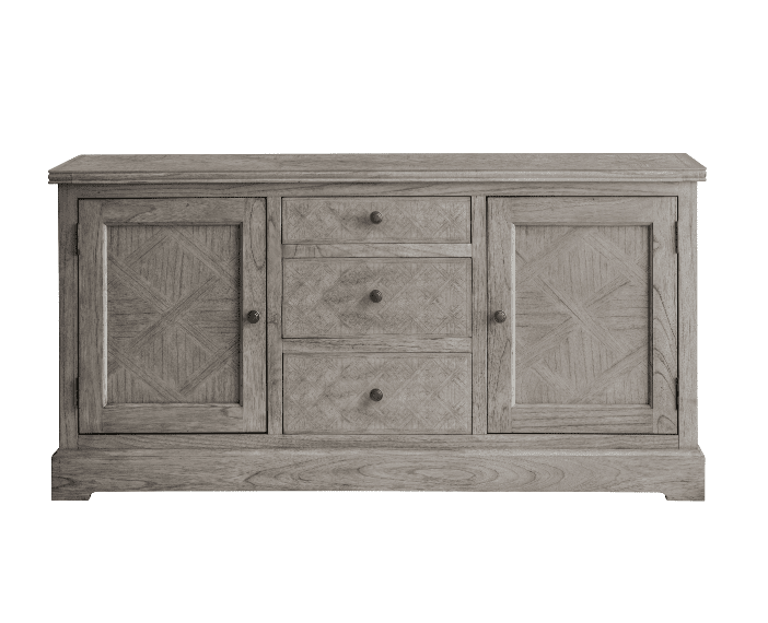 Product photograph of Gallery Interiors Mustique 2 Door 3 Drawer Sideboard from Olivia's