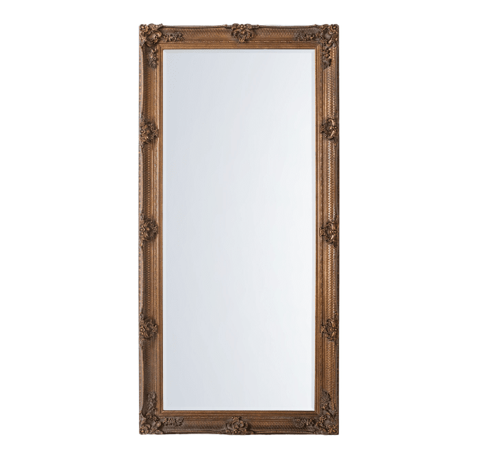 Product photograph of Gallery Interiors Abbey Leaner Mirror In Gold from Olivia's