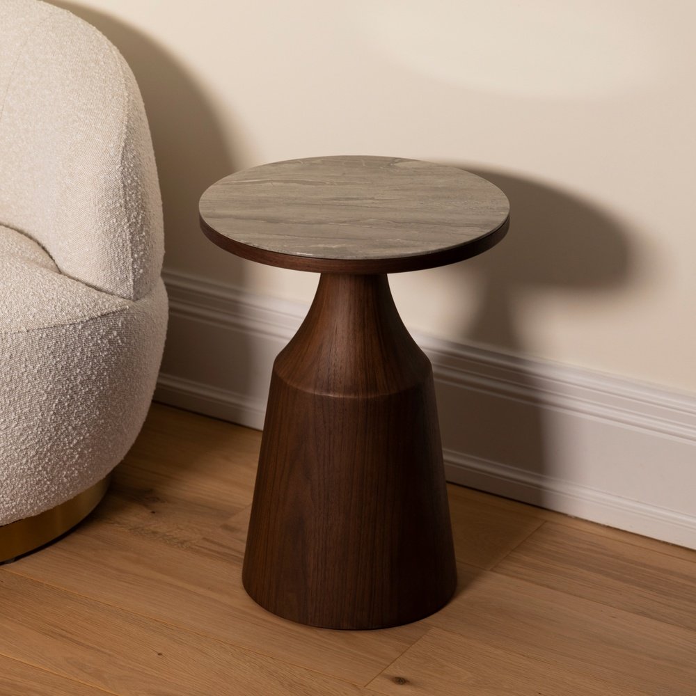 Product photograph of Twenty10 Designs Willow Timber Tobacco Side Table from Olivia's.