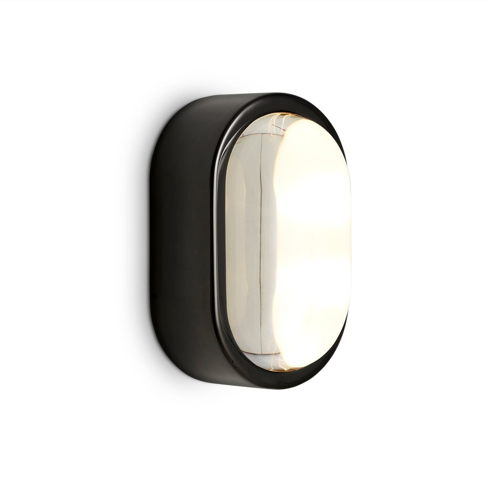 Product photograph of Tom Dixon Spot Obround Wall Light Black Black from Olivia's