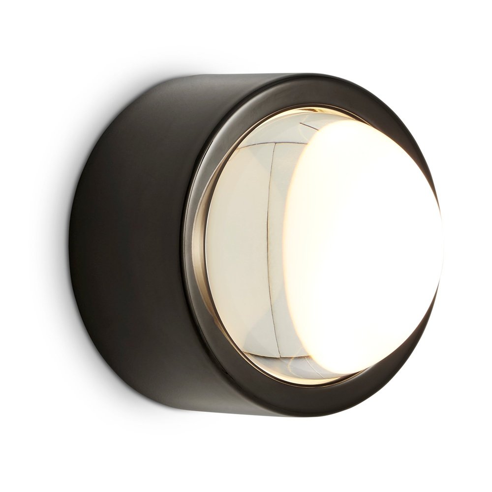 Product photograph of Tom Dixon Spot Round Wall Light Black Black from Olivia's