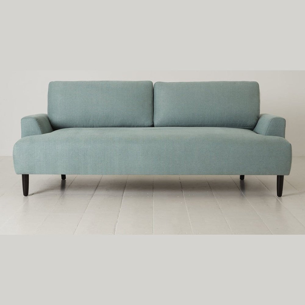 Swyft Model 05 3 Seater Sofa Linen In Turquoise