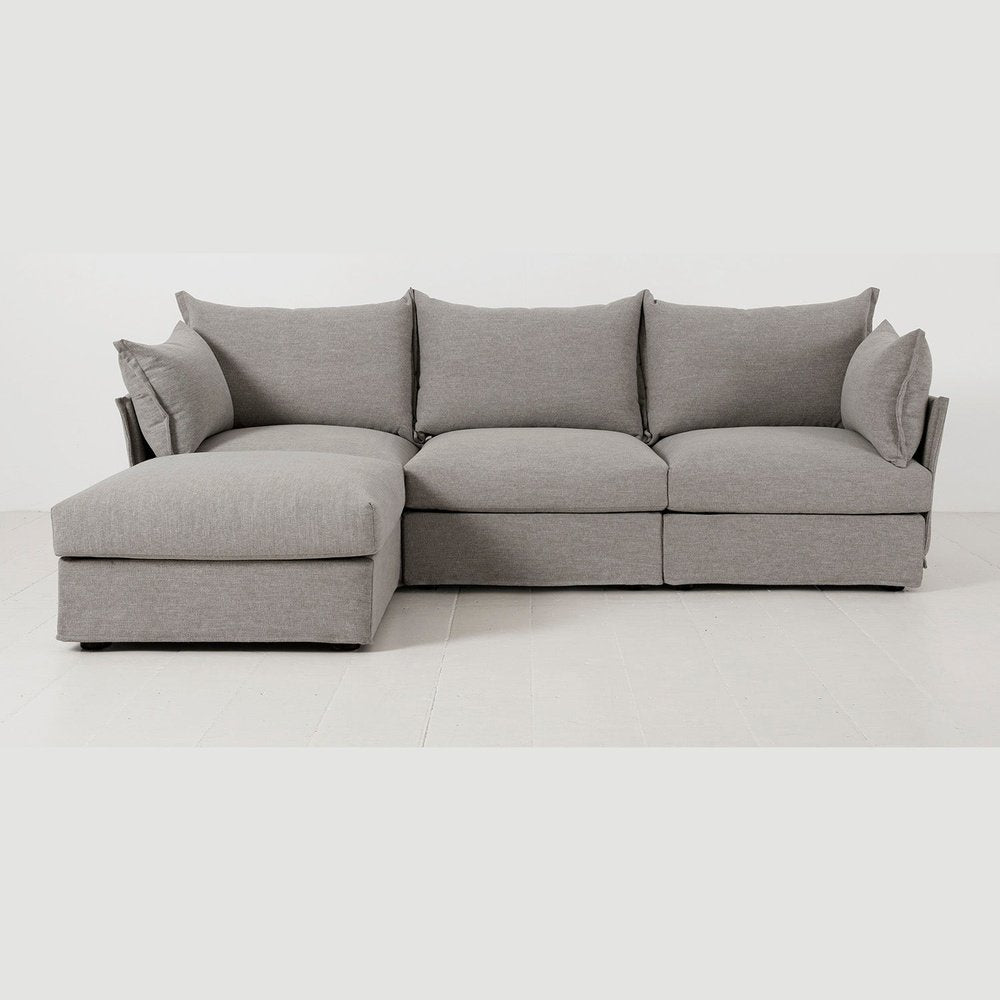 Swyft Model 06 3 Seater Sofa In With Chaise Shadow