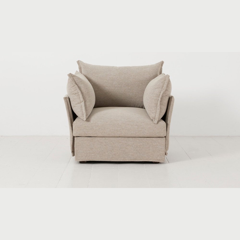 Swyft Model 06 Armchair In Linen Pumice