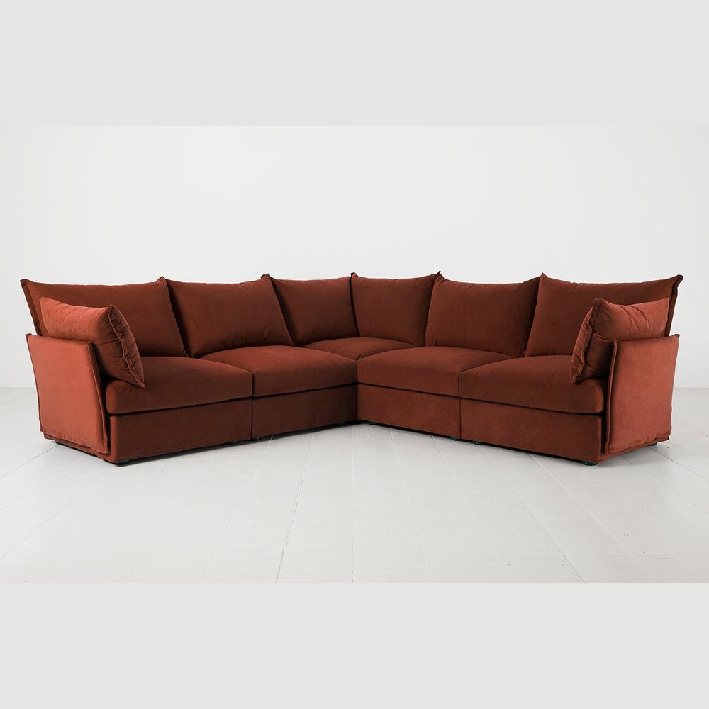 Swyft Model 06 Corner Sofa In Brick