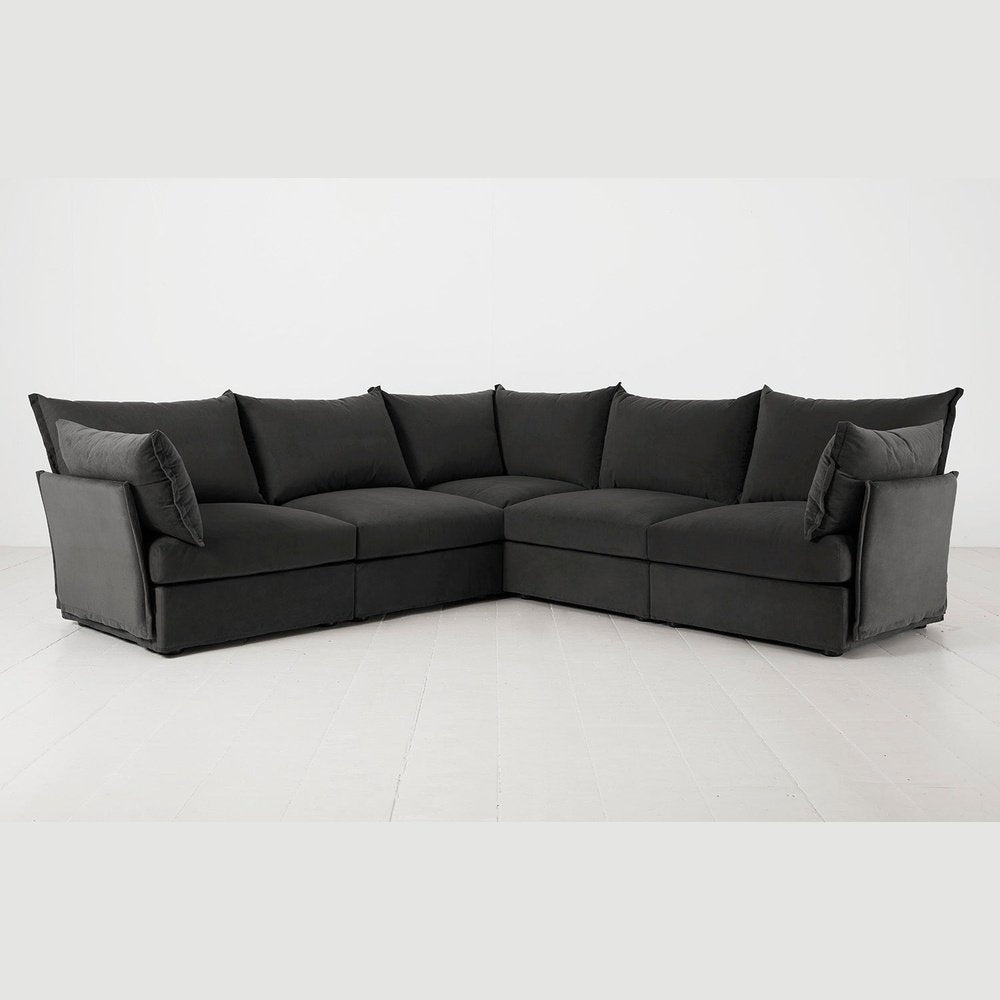 Swyft Model 06 Corner Sofa In Charcoal