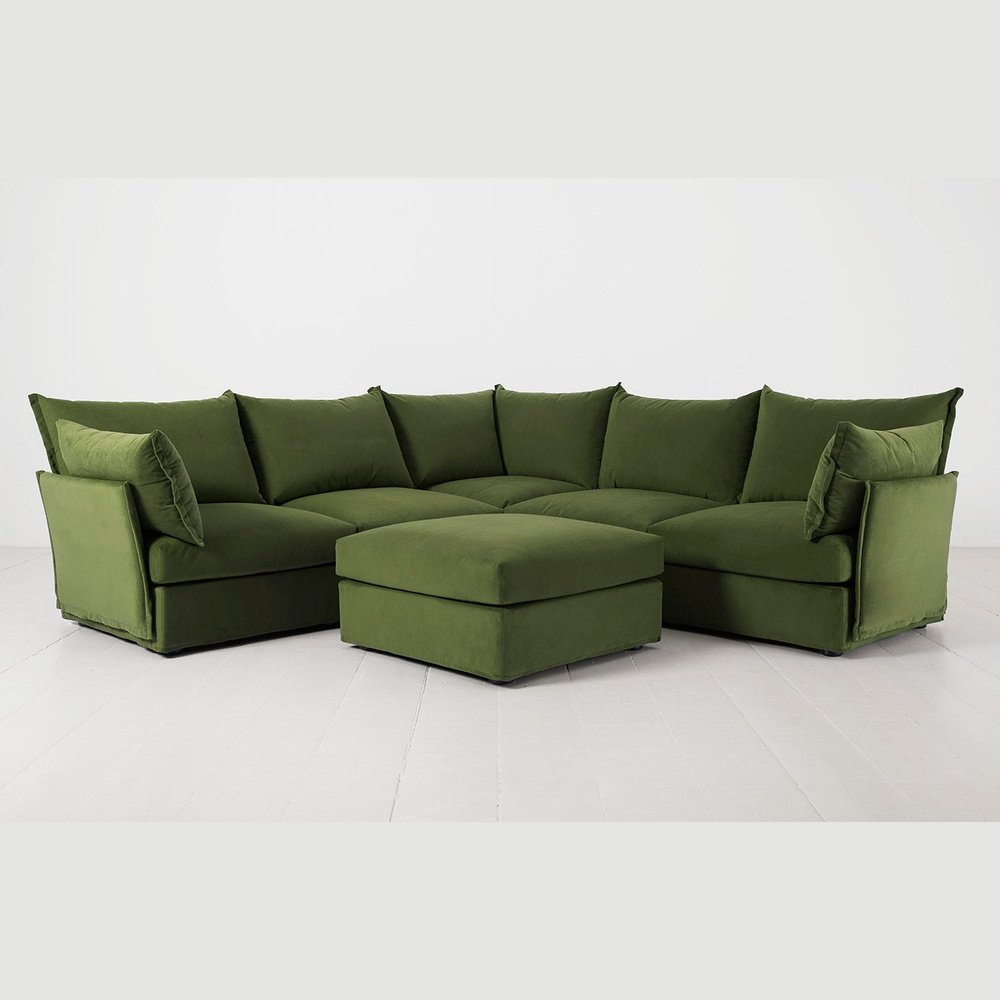 Swyft Model 06 Corner Sofa With Chaise In Vine
