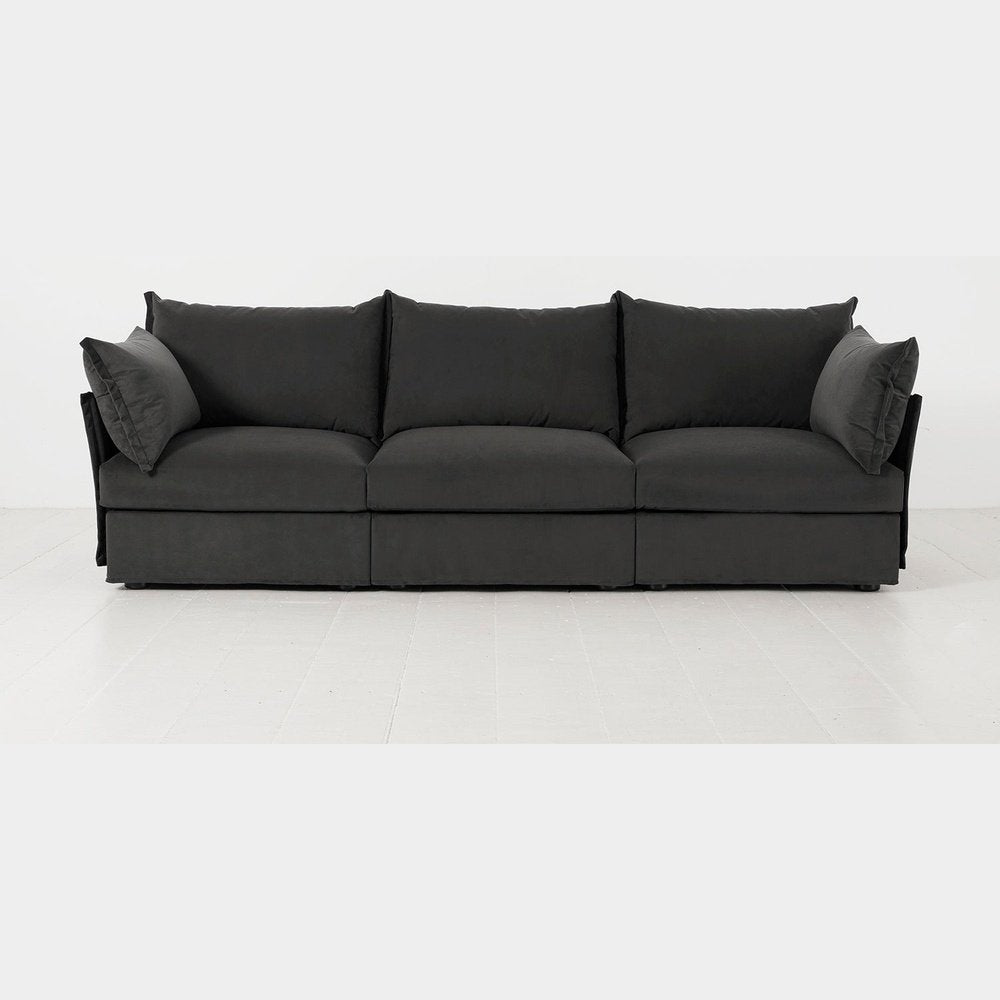 Swyft Model 06 3 Seater Sofa In Charcoal