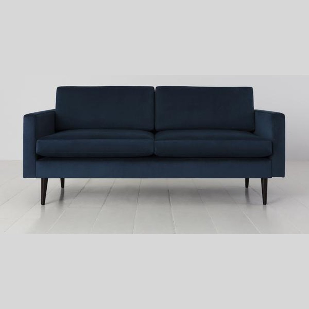 Swyft Model 01 Velvet 2 Seater Sofa In Teal