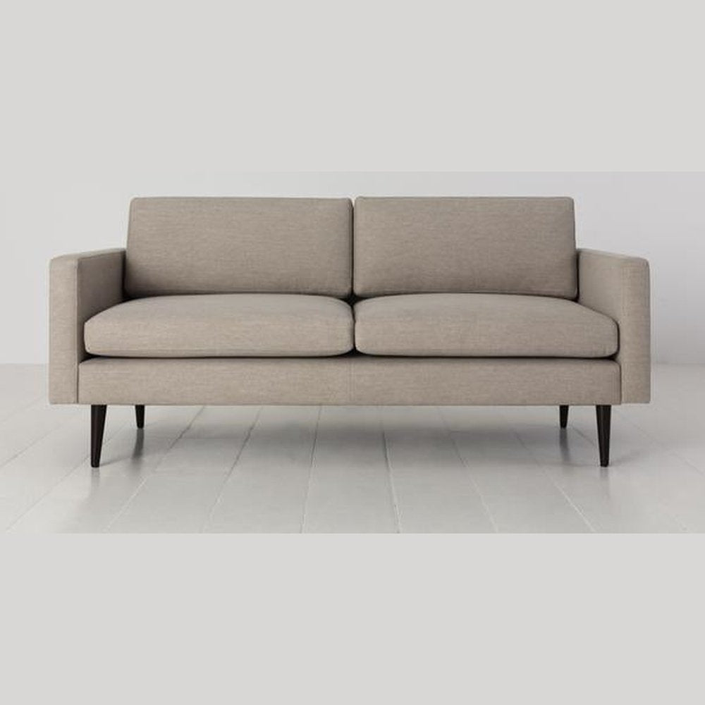 Swyft Model 01 Linen 2 Seater Sofa In Pumice