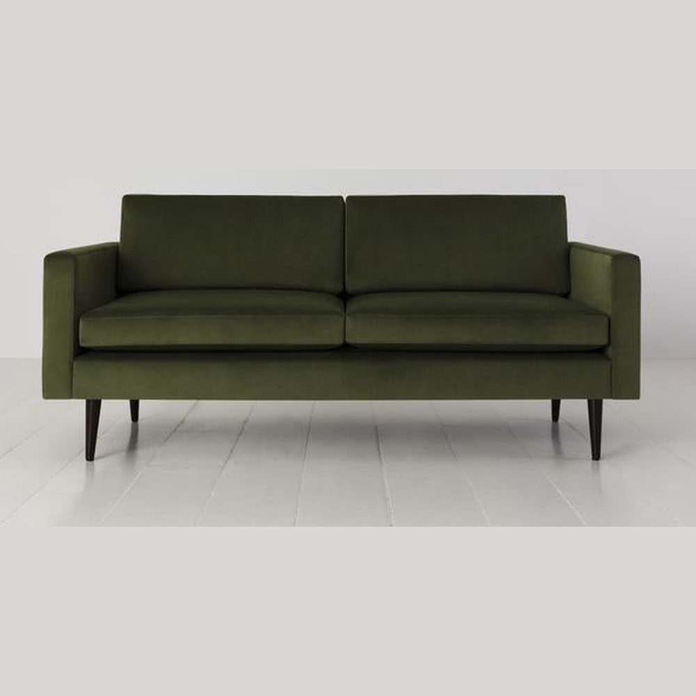 Swyft Model 01 Velvet 2 Seater Sofa In Vine