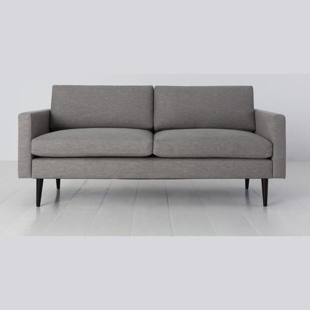Swyft Model 01 Linen 2 Seater Sofa In Shadow