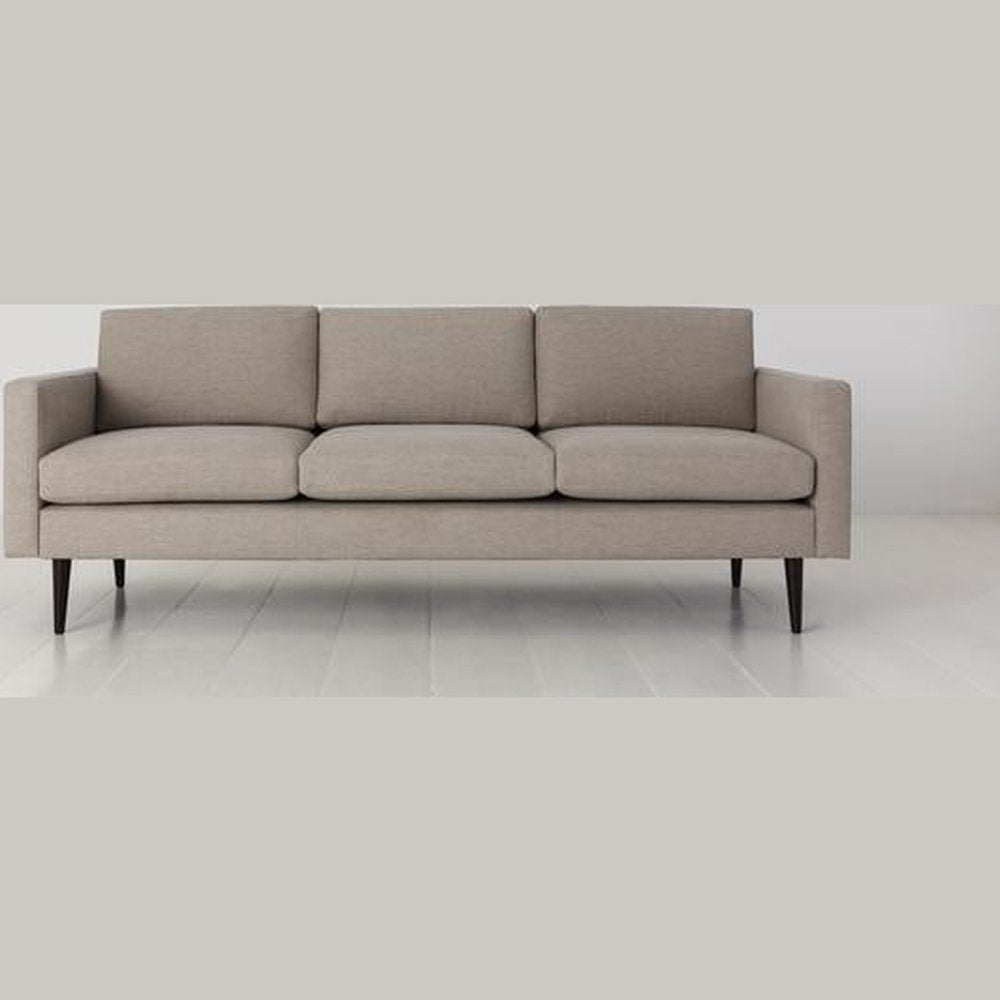 Swyft Model 01 Linen 3 Seater Sofa In Pumice