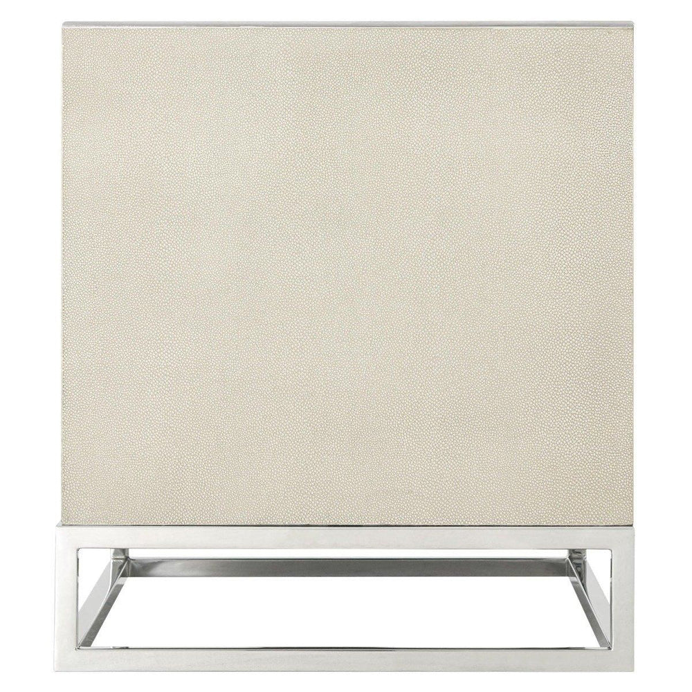 Product photograph of Ta Studio Blain Bedside Table Overcast Shagreen from Olivia's.