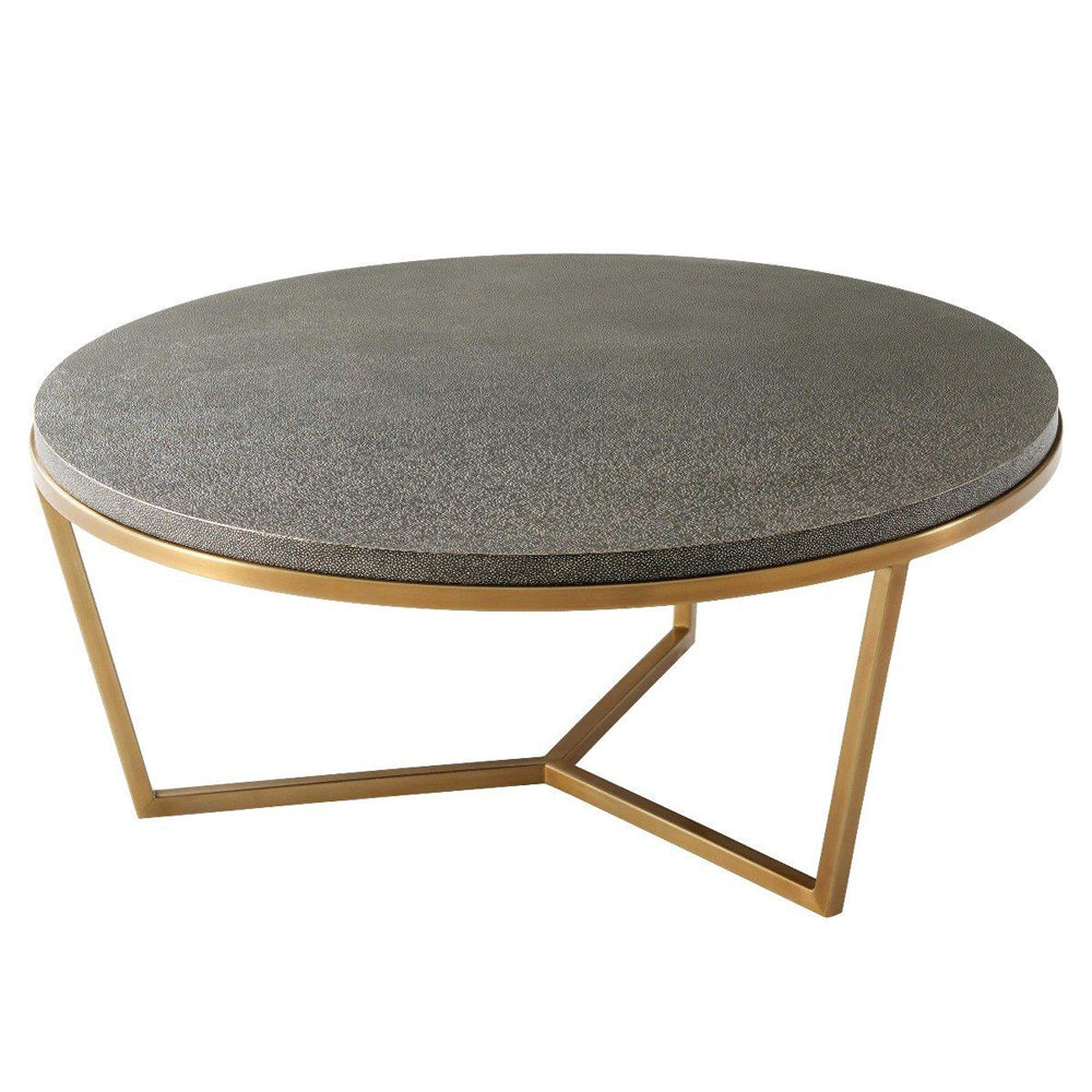 Product photograph of Ta Studio Fisher Coffee Table Tempest Shagreen Large from Olivia's