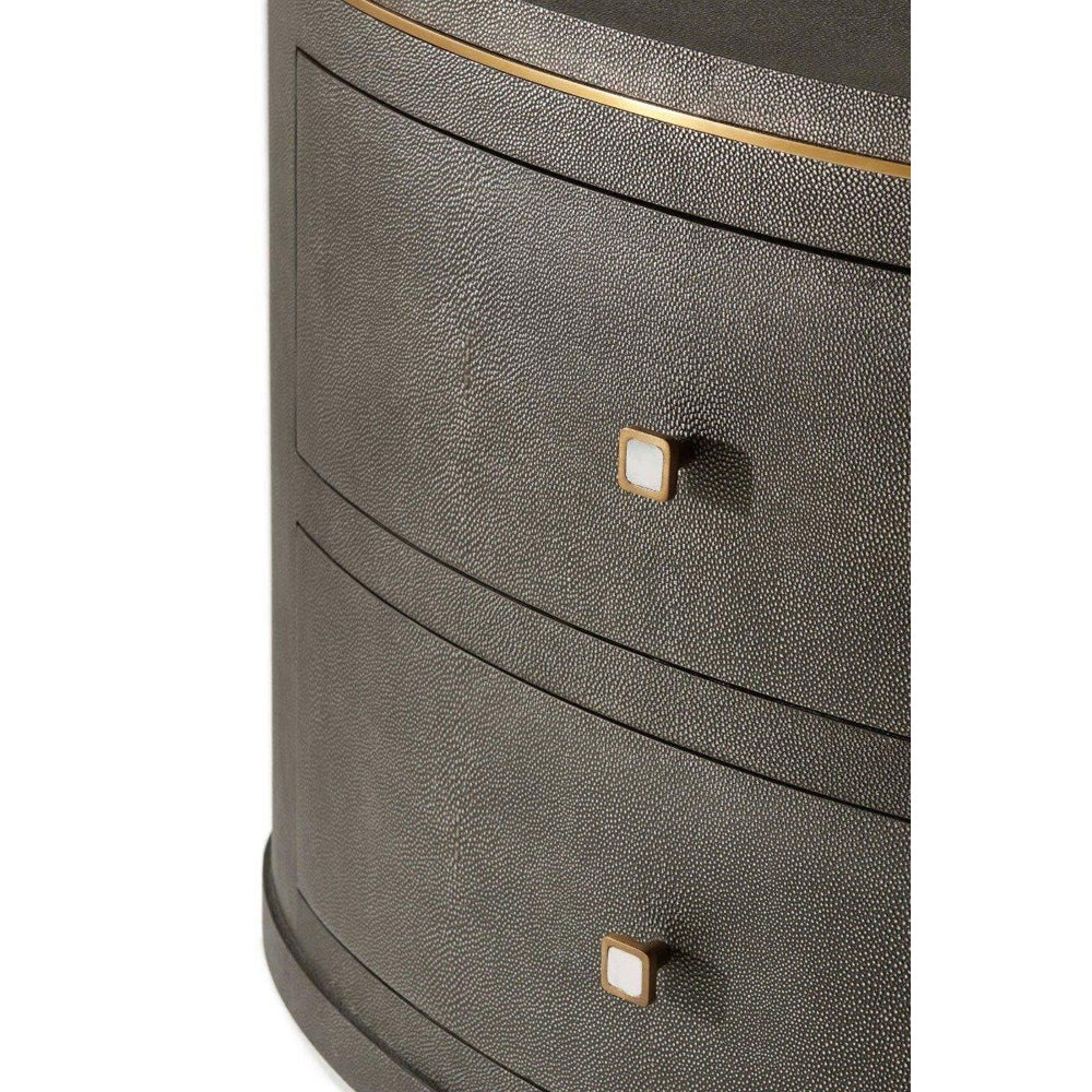 Product photograph of Ta Studio Eli Bedside Table Tempest And Brushed Brass from Olivia's.