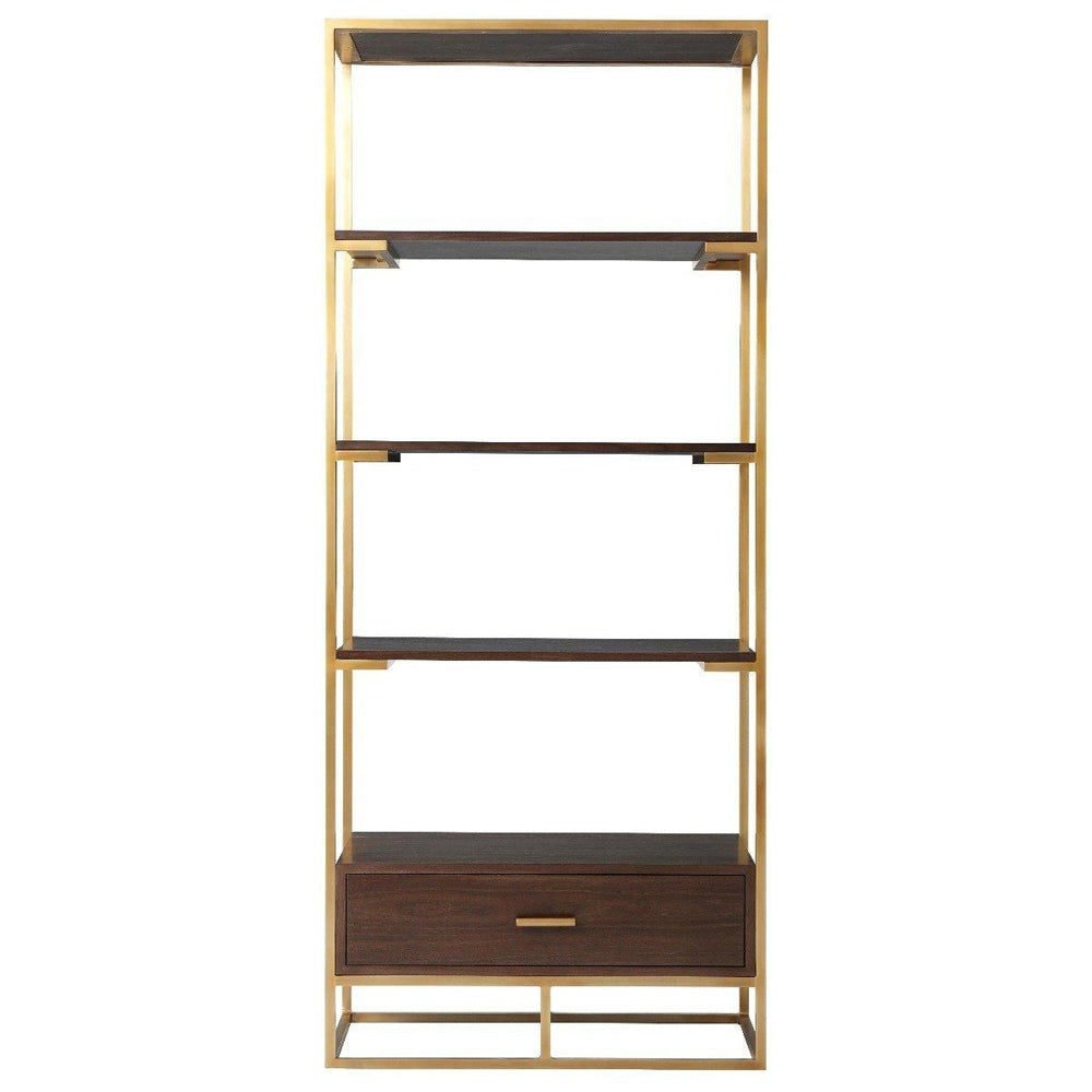 Product photograph of Ta Studio Fisher Shelving Brass from Olivia's.