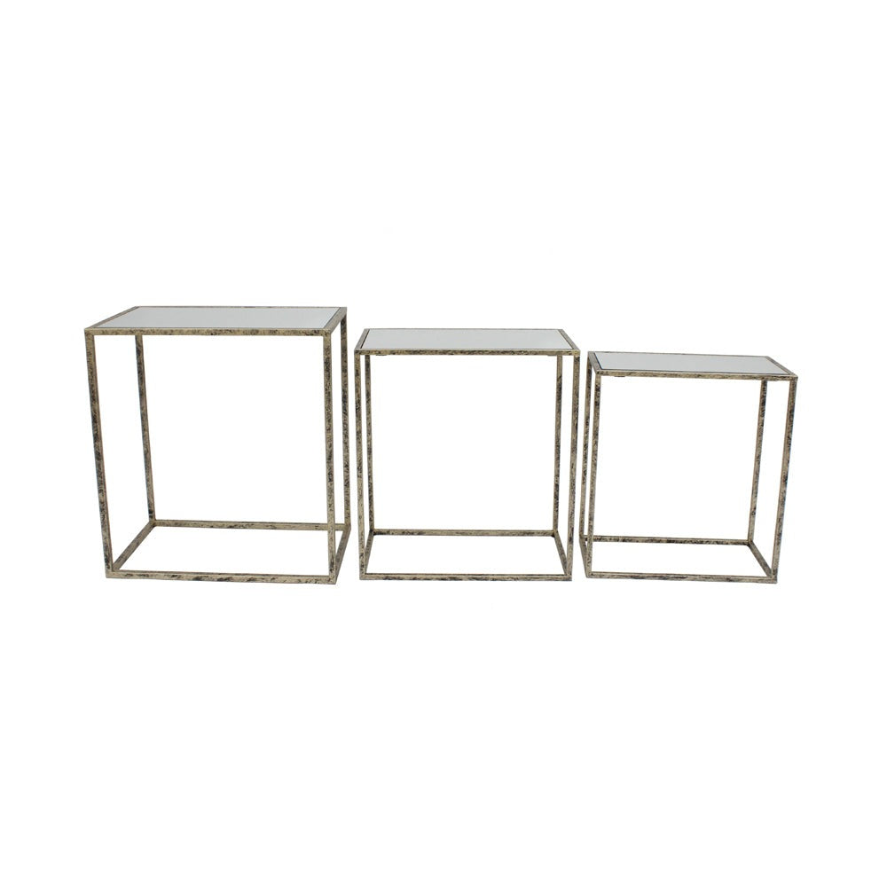 Mindy Brownes Set Of 3 Irma Mirrored Tables