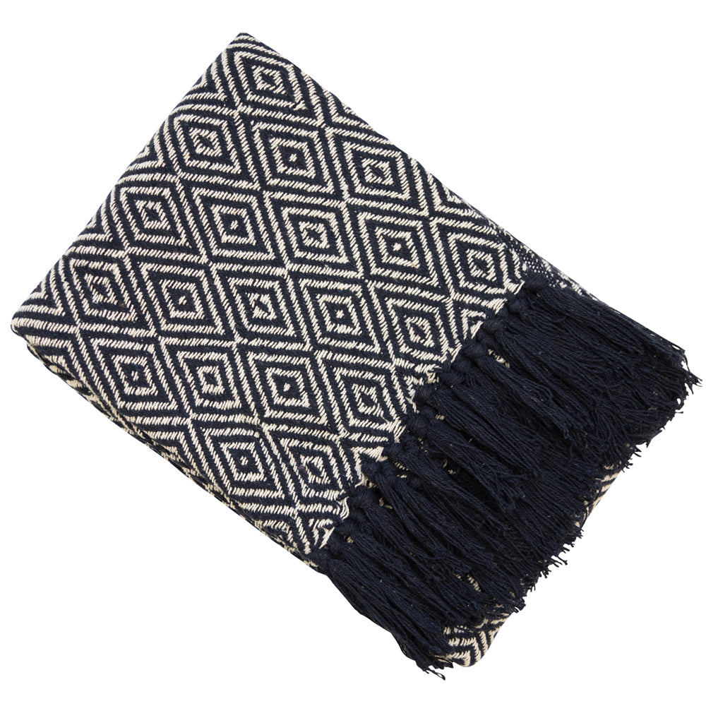 Malini Quartz Blanket Navy