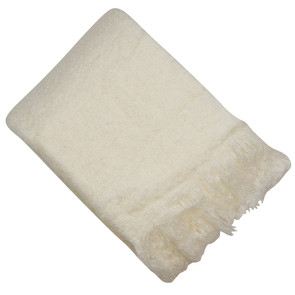 Product photograph of Malini Serena Blanket Ivory from Olivia's