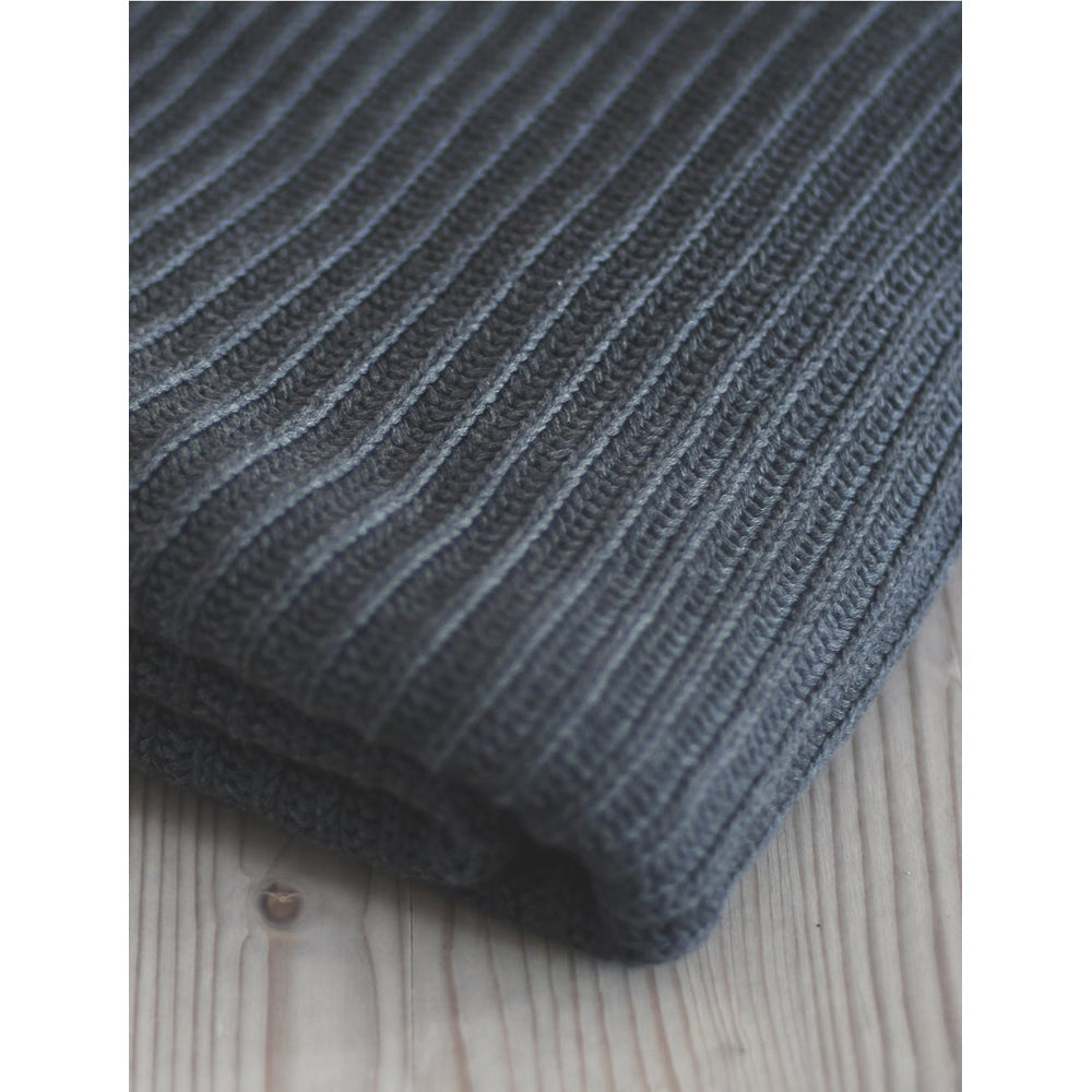 Product photograph of Garden Trading Oxford Textured Throw Grey from Olivia's.