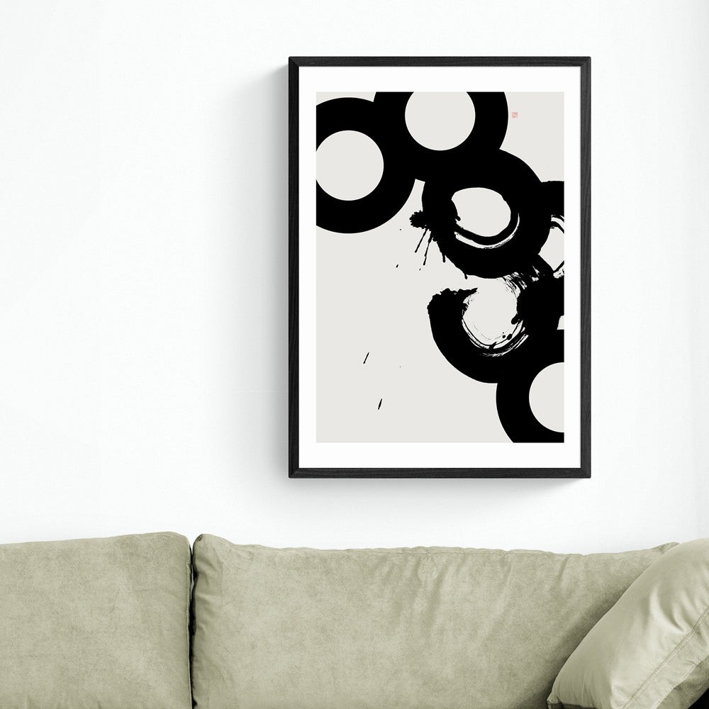 Product photograph of Broken Chain By Thoth Adan - A1 Black Framed Art Print from Olivia's