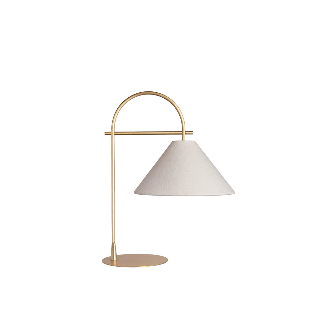 Heathfield Arlo Table Lamp Satin Brass